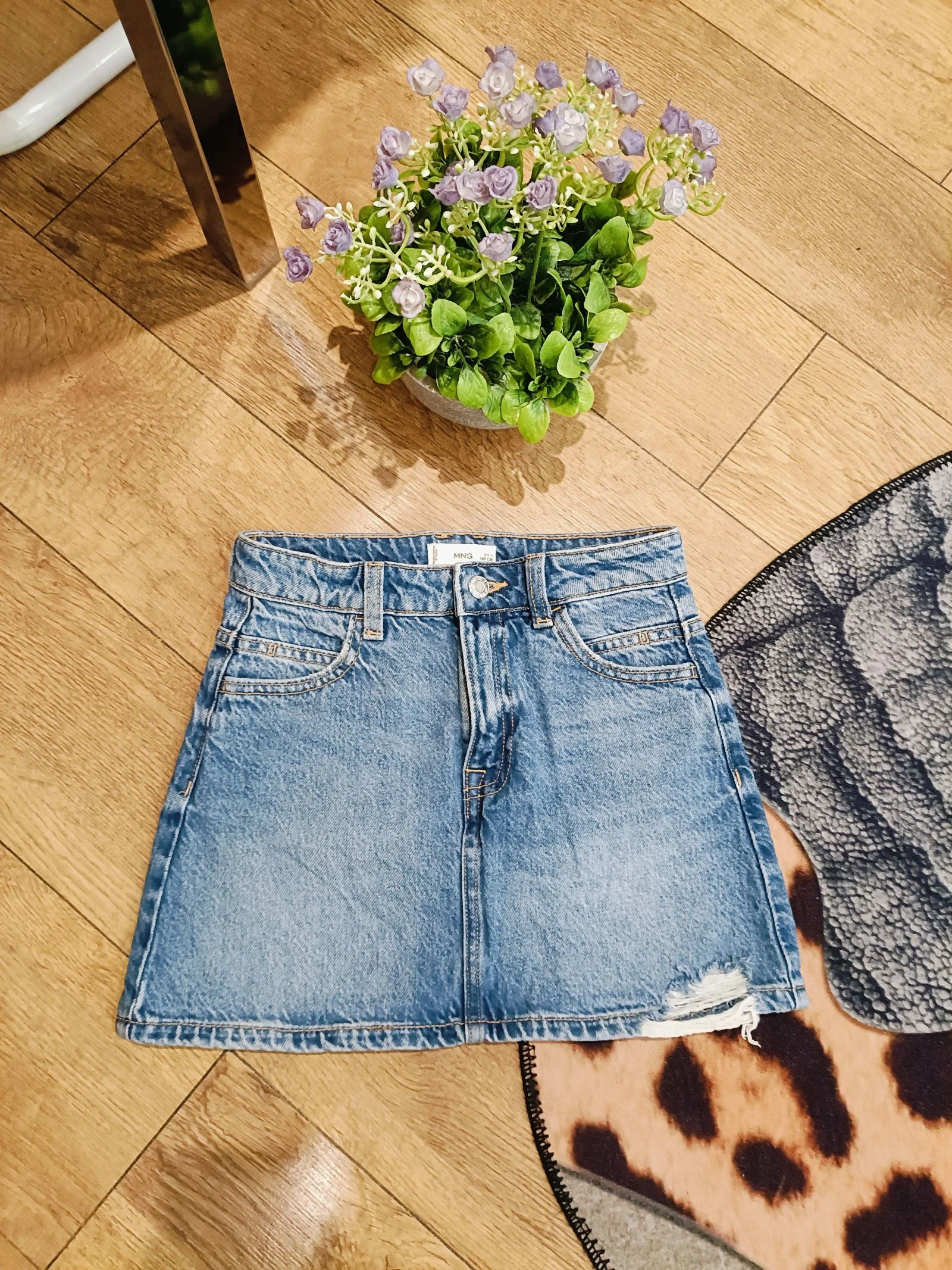 Girl's denim skirt size 10 years – photo 4